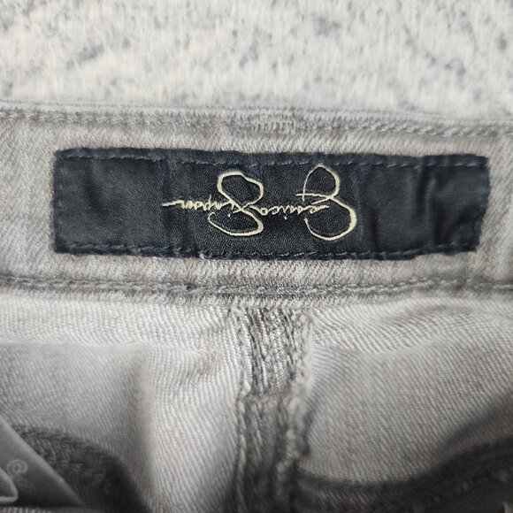 Jessica Simpson Jeans Women's 29 Malibu Skinny Gray Stretch Denim Pants - Picture 8 of 11